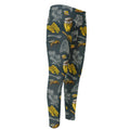 Vintage Honey Bee Print Men's Compression Pants