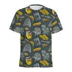 Vintage Honey Bee Print Men's Sports T-Shirt
