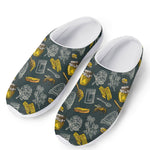 Vintage Honey Bee Print Mesh Casual Shoes