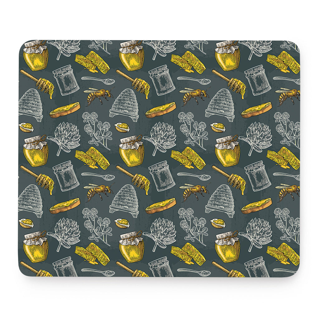 Vintage Honey Bee Print Mouse Pad