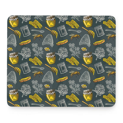 Vintage Honey Bee Print Mouse Pad