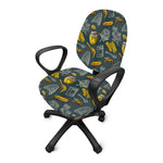 Vintage Honey Bee Print Office Chair Cover