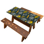 Vintage Honey Bee Print Picnic Table Cover