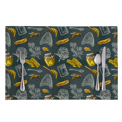 Vintage Honey Bee Print Placemat