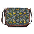 Vintage Honey Bee Print Saddle Bag