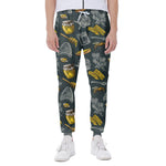 Vintage Honey Bee Print Scuba Joggers