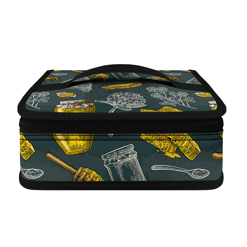 Vintage Honey Bee Print Small Lunch Bag