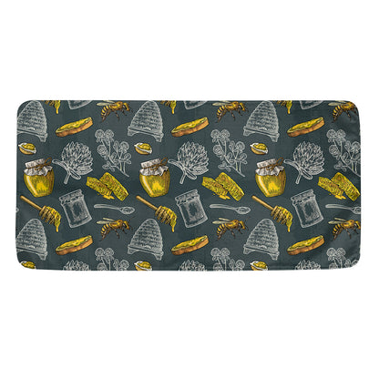 Vintage Honey Bee Print Towel