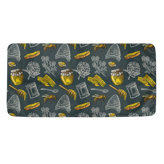 Vintage Honey Bee Print Towel