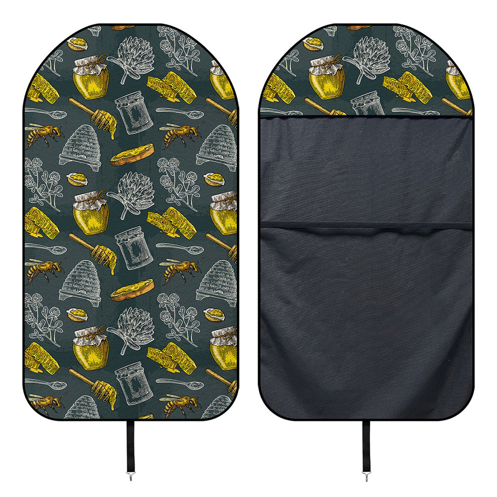 Vintage Honey Bee Print Waterproof Car Seat Cover