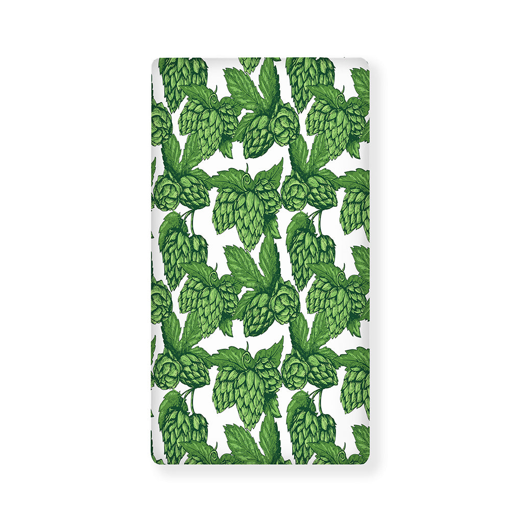 Vintage Hop Cone Pattern Print Baby Crib Sheet