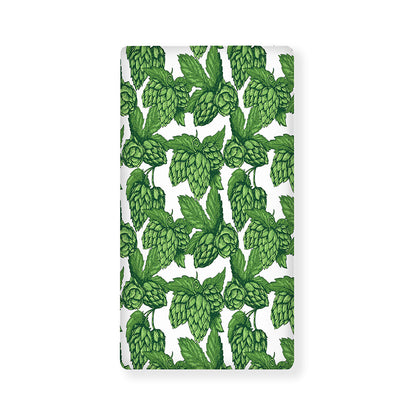 Vintage Hop Cone Pattern Print Baby Crib Sheet