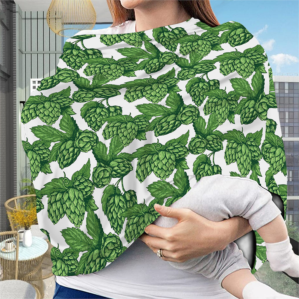 Vintage Hop Cone Pattern Print Baby Seat Cover