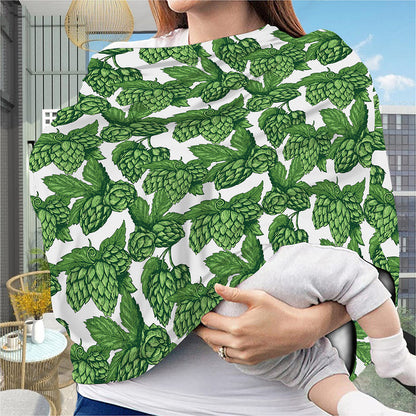 Vintage Hop Cone Pattern Print Baby Seat Cover