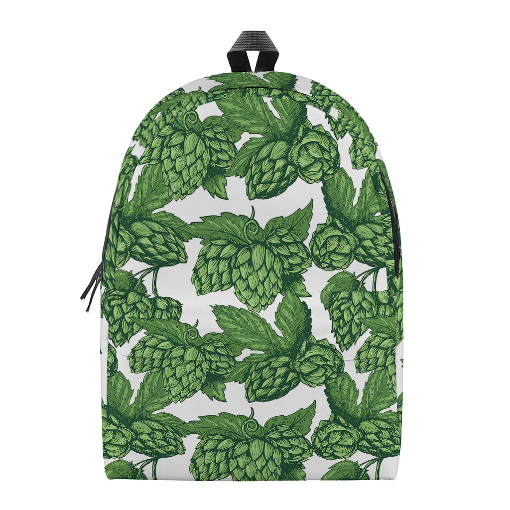 Vintage Hop Cone Pattern Print Backpack