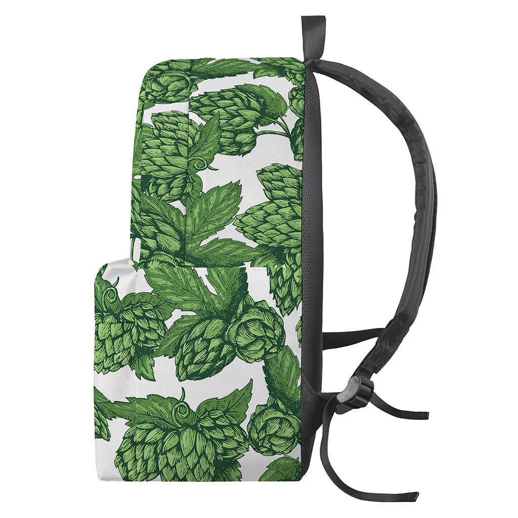 Vintage Hop Cone Pattern Print Backpack