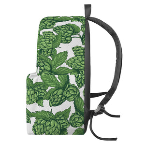 Vintage Hop Cone Pattern Print Backpack