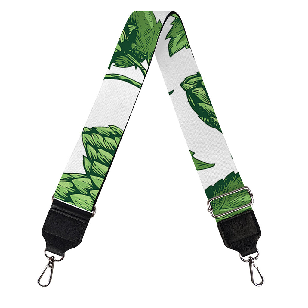 Vintage Hop Cone Pattern Print Bag Strap