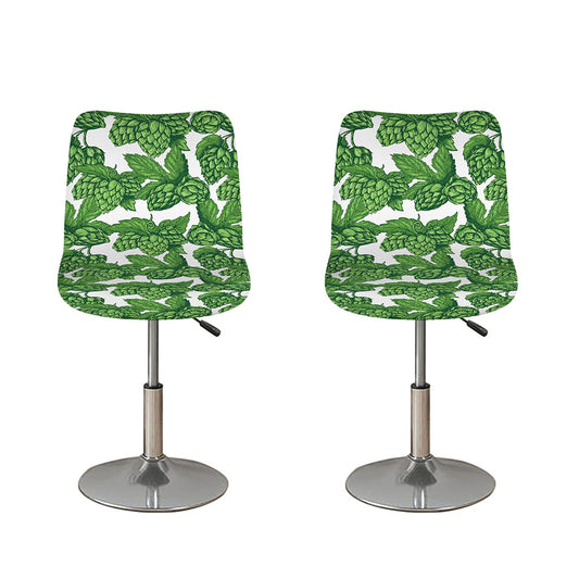 Vintage Hop Cone Pattern Print Bar Stool Covers