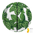 Vintage Hop Cone Pattern Print Basketball