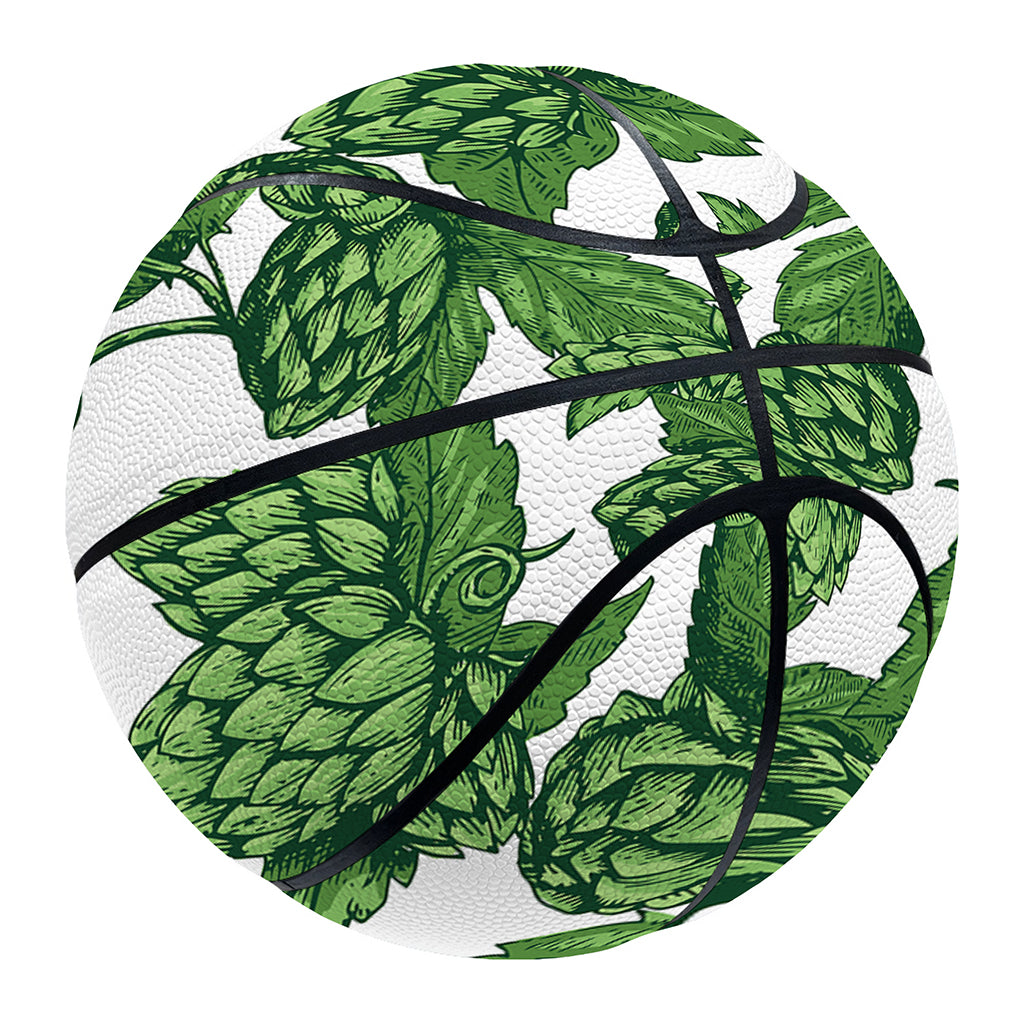 Vintage Hop Cone Pattern Print Basketball