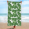 Vintage Hop Cone Pattern Print Beach Towel