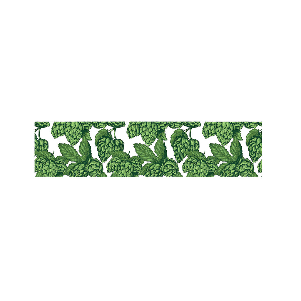 Vintage Hop Cone Pattern Print Bed Runner