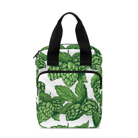 Vintage Hop Cone Pattern Print Bible Tote Bag