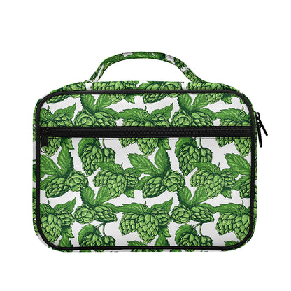 Vintage Hop Cone Pattern Print Briefcase Bible Bag