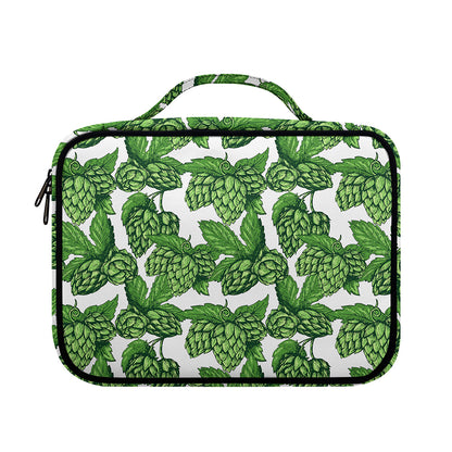 Vintage Hop Cone Pattern Print Briefcase Bible Bag