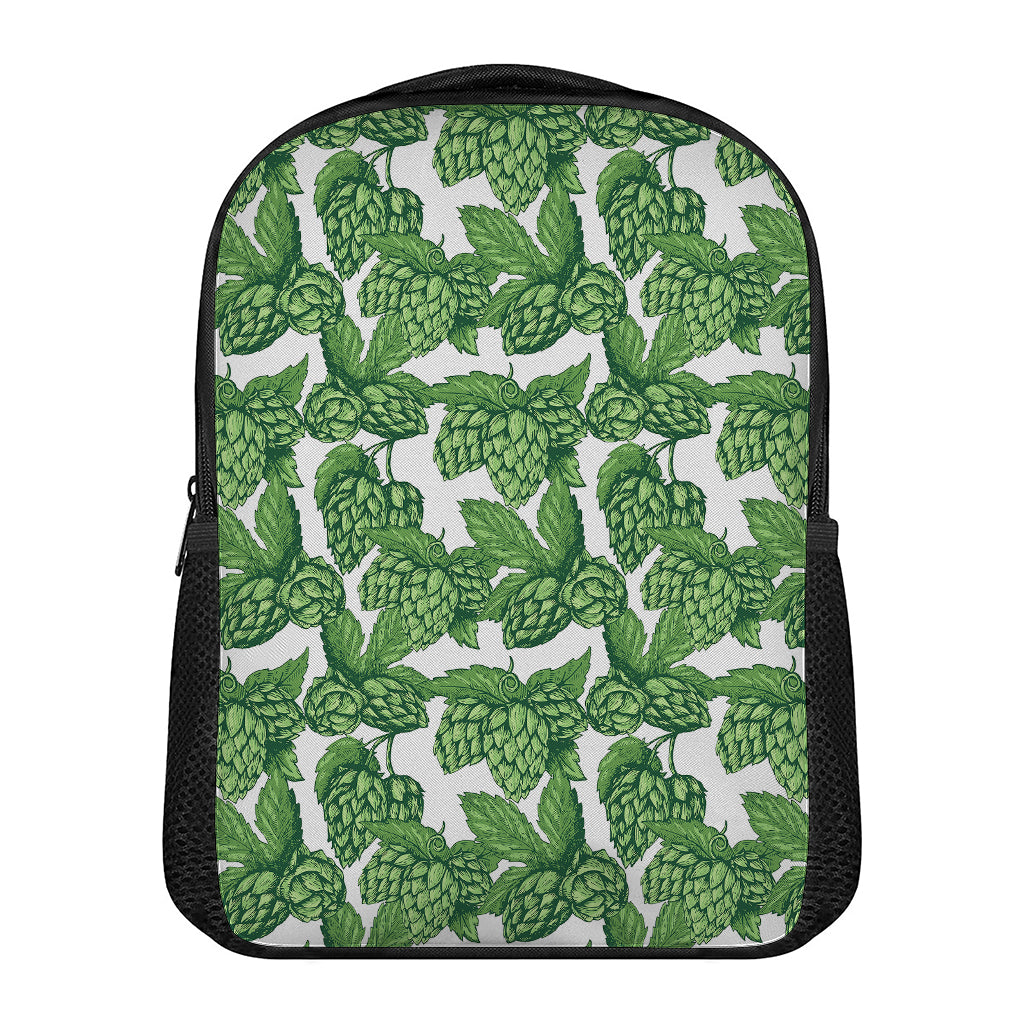 Vintage Hop Cone Pattern Print Casual Backpack