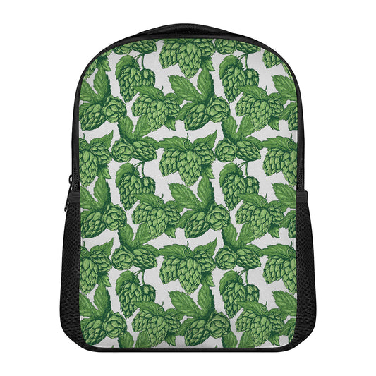 Vintage Hop Cone Pattern Print Casual Backpack