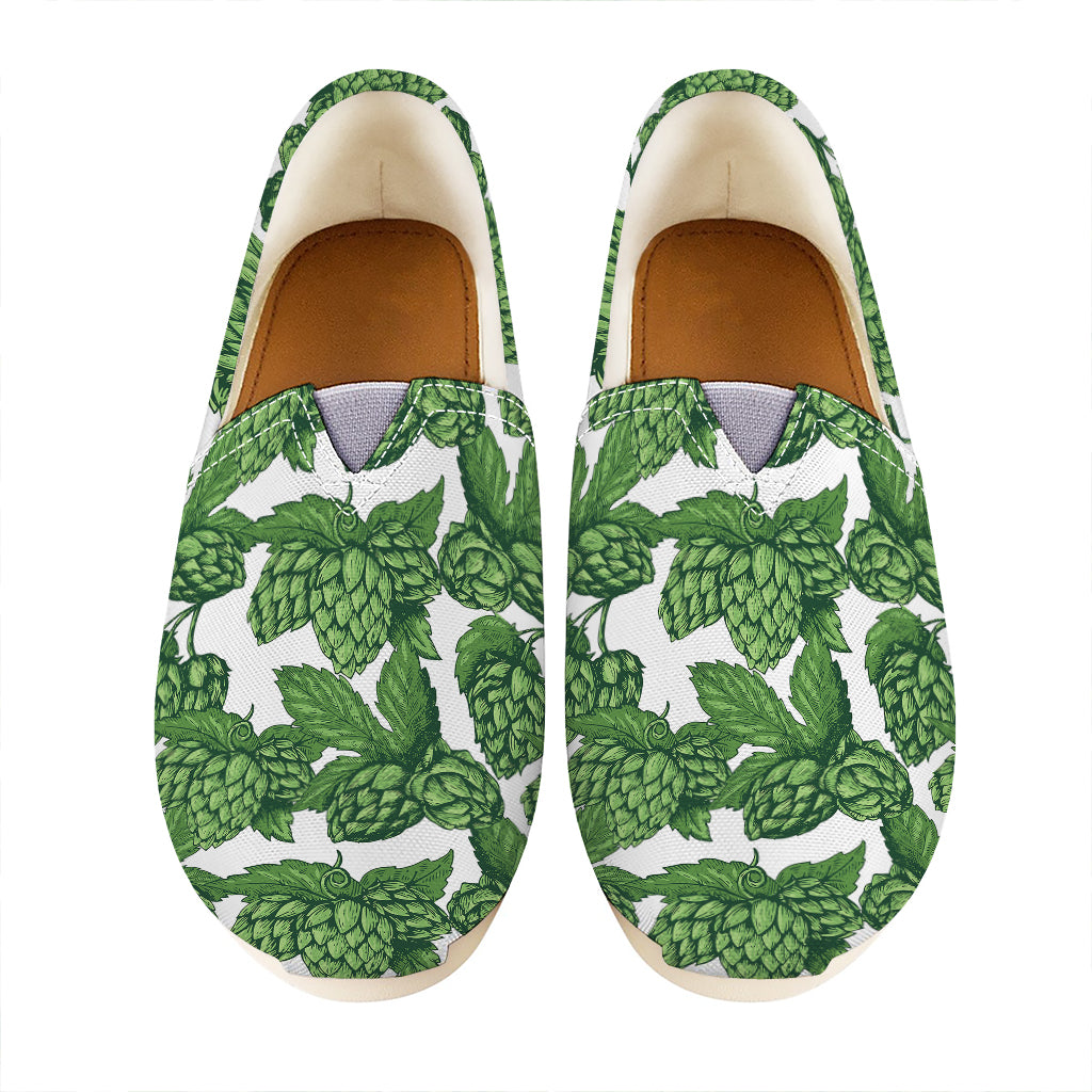 Vintage Hop Cone Pattern Print Casual Shoes