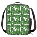 Vintage Hop Cone Pattern Print Crossbody Lunch Bag