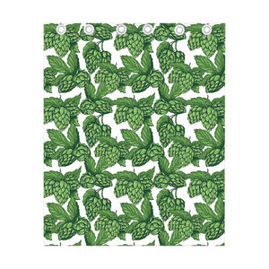 Vintage Hop Cone Pattern Print Curtain