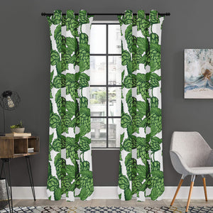 Vintage Hop Cone Pattern Print Curtain