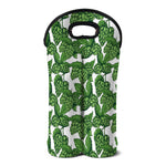 Vintage Hop Cone Pattern Print Double Neoprene Wine Tote