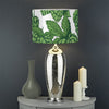 Vintage Hop Cone Pattern Print Drum Lamp Shade