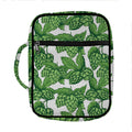 Vintage Hop Cone Pattern Print Front Pocket Bible Bag