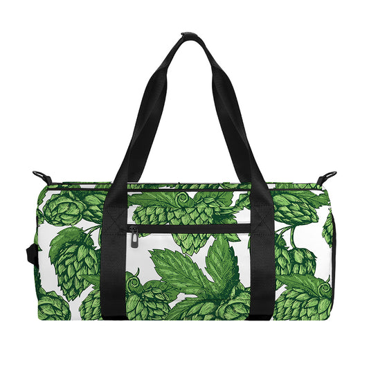 Vintage Hop Cone Pattern Print Gym Bag