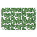 Vintage Hop Cone Pattern Print Indoor Door Mat