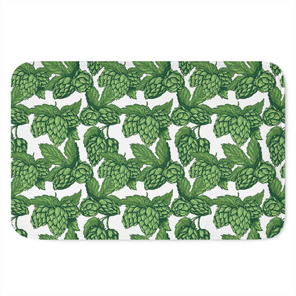 Vintage Hop Cone Pattern Print Indoor Door Mat