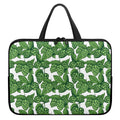 Vintage Hop Cone Pattern Print Laptop Sleeve With Handle
