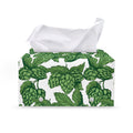Vintage Hop Cone Pattern Print Leather Tissue Box Cover
