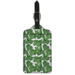 Vintage Hop Cone Pattern Print Luggage Tag