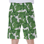 Vintage Hop Cone Pattern Print Men's Beach Shorts
