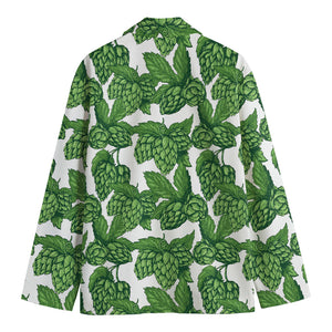 Vintage Hop Cone Pattern Print Men's Blazer