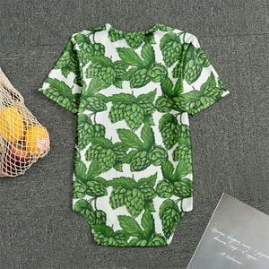 Vintage Hop Cone Pattern Print Men's Bodysuit