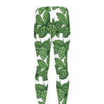 Vintage Hop Cone Pattern Print Men's leggings