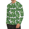 Vintage Hop Cone Pattern Print Men's Long Sleeve Rash Guard